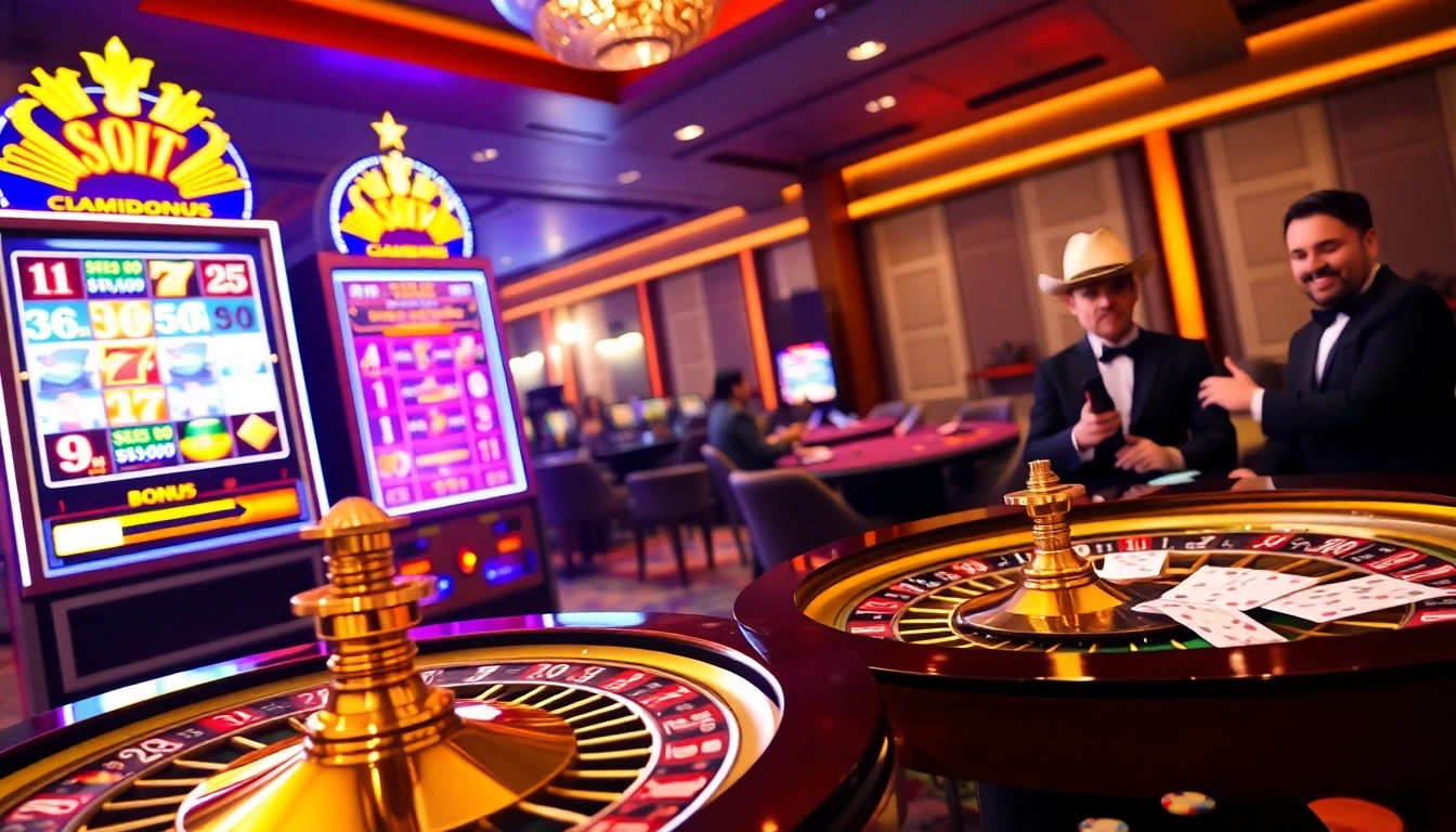 Experience thrilling slot bonuses with engaging casino games and vibrant gaming environments.