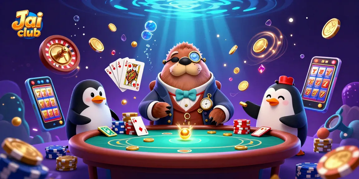 Play exciting games at Jai club with a jolly walrus, lively characters, and rich, detailed casino graphics.