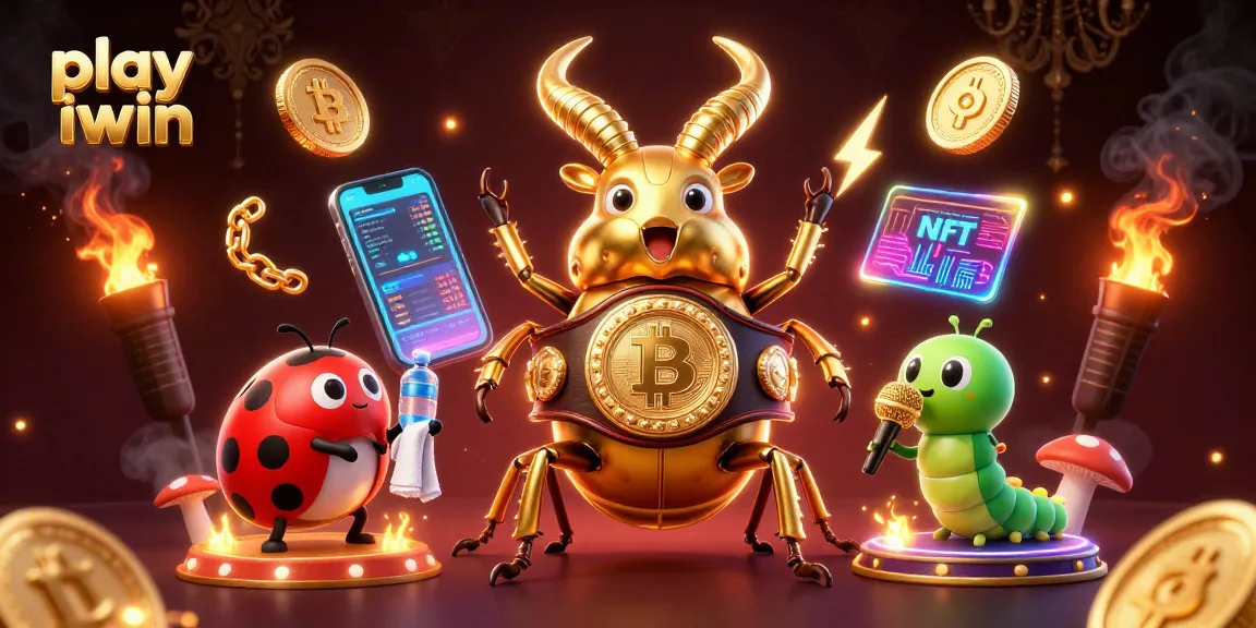 Engage in vibrant gaming atmosphere to play iwin with lively characters and crypto elements.