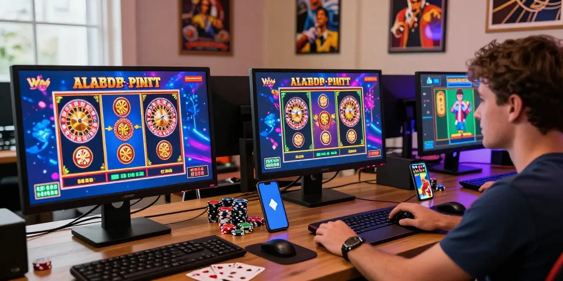 Experience thrilling new online casinos with engaging gaming scenes and vibrant atmosphere.