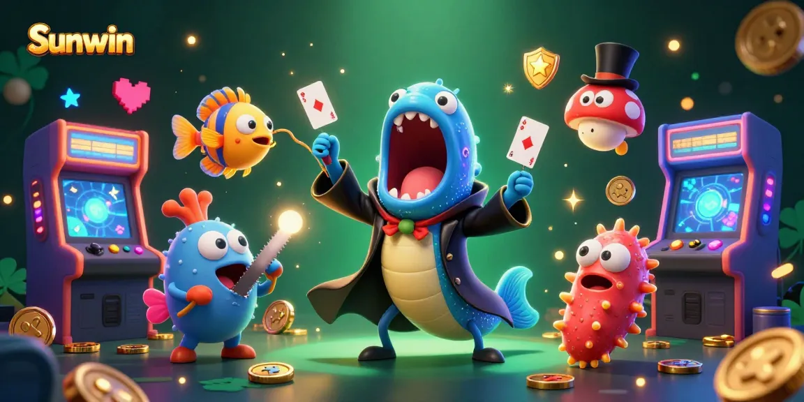Engage in thrilling gaming adventures with Sunwin, featuring a playful deep-sea eel magician.