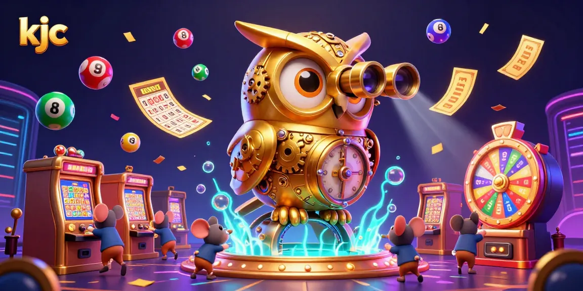 Experience the dynamic gaming world of kjc with vibrant casino elements and animated characters.