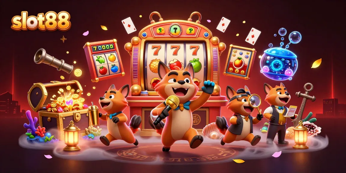 Bermain slot88 dan menangkan jackpot sambil menikmati pertunjukan komedi di kasino animasi.