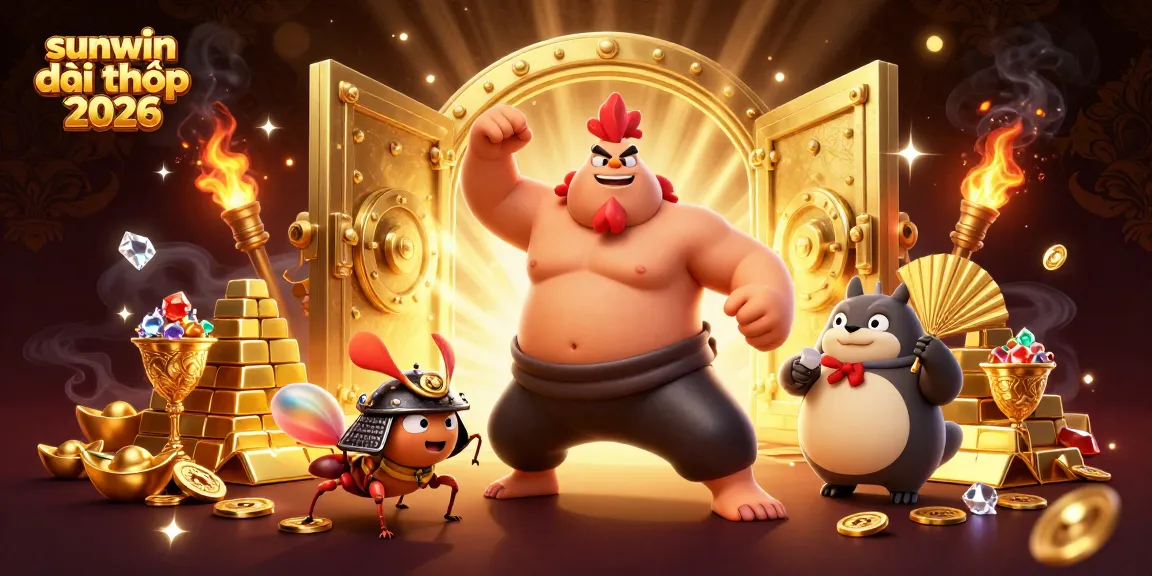 Experience exhilarating gameplay with sunwin đổi thưởng 2026, featuring dynamic characters and dazzling gold elements.