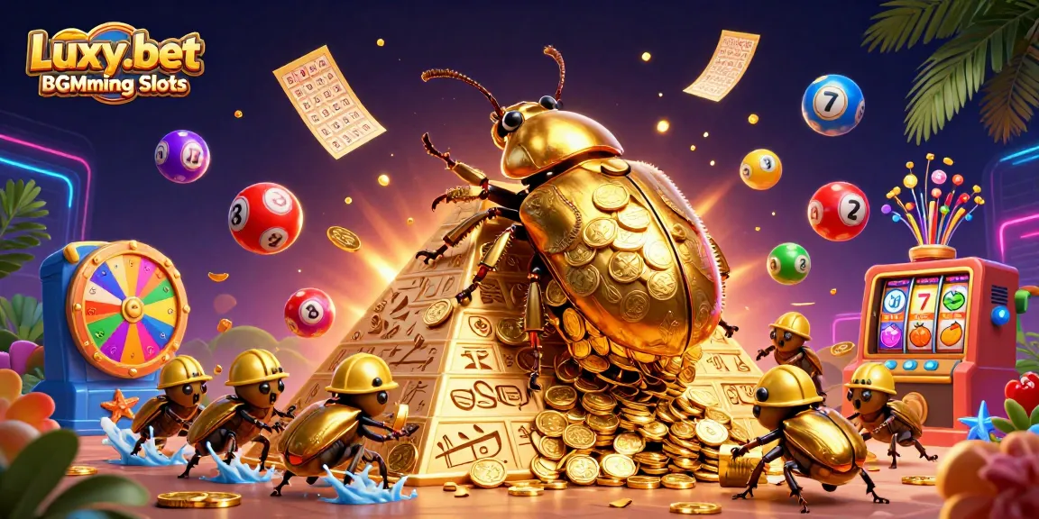 Play Luxy.bet BGaming Slots with vibrant casino symbols and dynamic elements enhancing your excitement